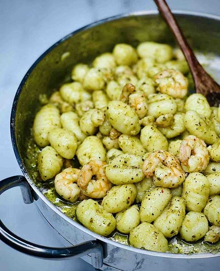 Pesto Shrimp Gnocchi