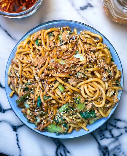Egg Udon Noodles