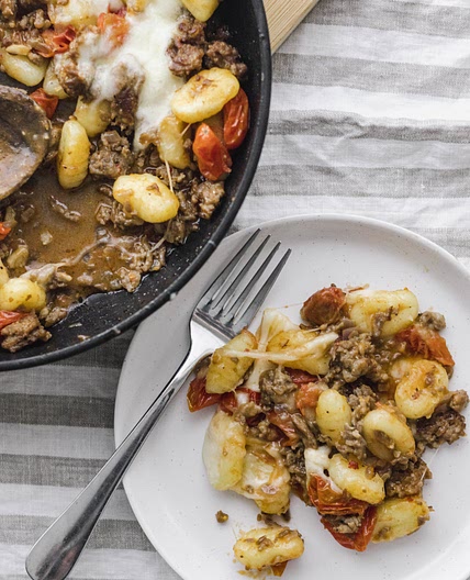 Cheesy Baked Gnocchi with Italian Sausage (One Pan Recipe)