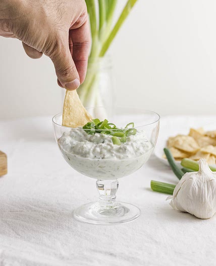 Healthy Creamy Green Onion Dip
