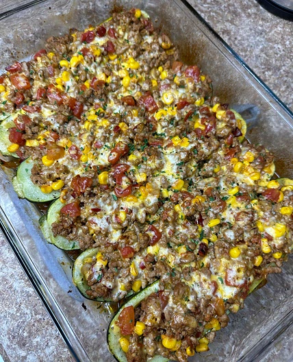 Taco Zucchini Boats