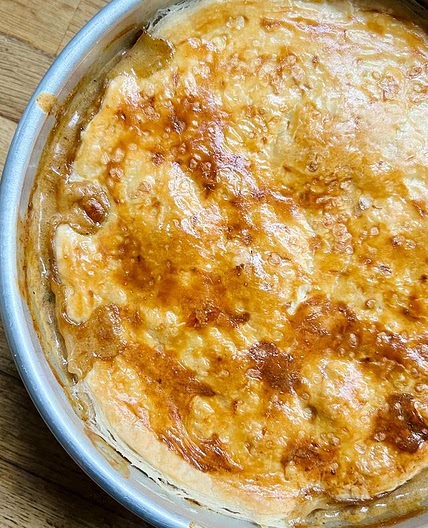 Tourte poulet champignon; champi 🥧