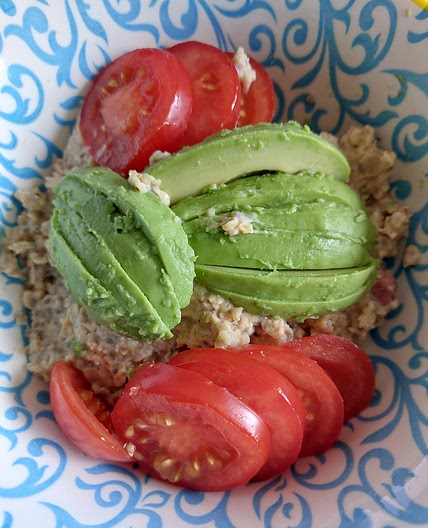 Porridge aux oeufs brouillés