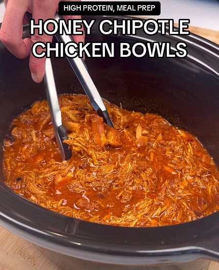 Honey Chipotle Chicken Bowls - Slow Cooker