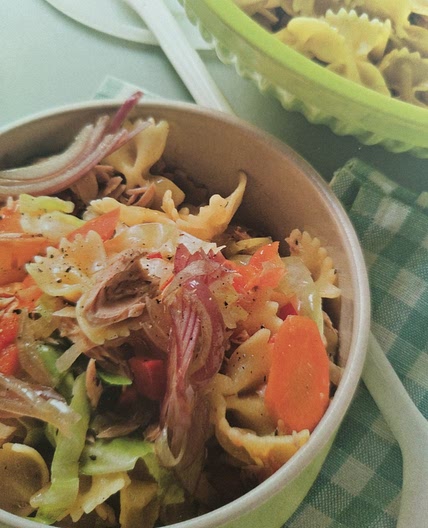 Gemüse Farfalle mit tunfisch