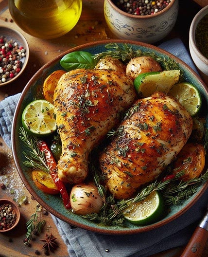 Middle Eastern Inspired Chicken Bowl