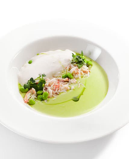 Velouté de Courgettes
(Crabe et Pesto)