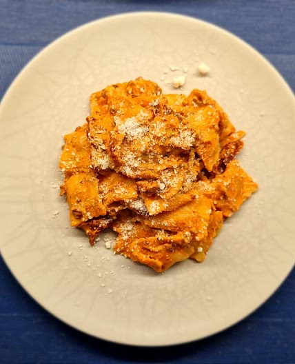 Romige ravioli pasta