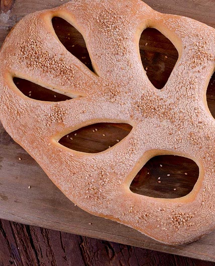 Fougasse con aceite de oliva