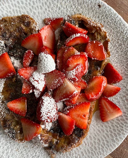 Chocolate Strawberry French Toast
