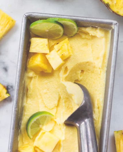Easy Pineapple Sorbet