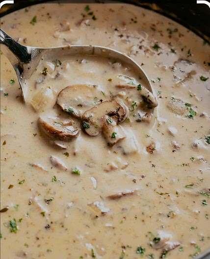 Cream of mushroom soup