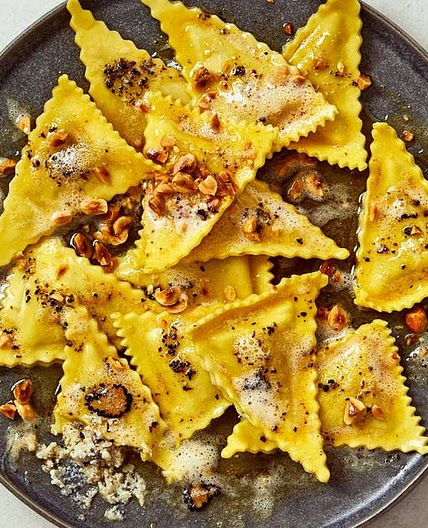 Black Truffle & Burrata Cheese Ravioli Recipe