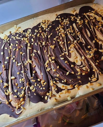 High Protein "Reese cup" Bark
