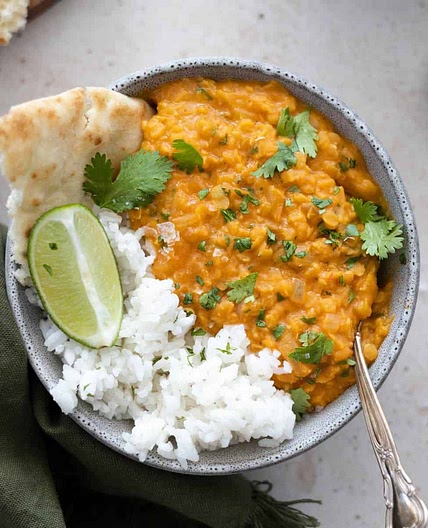 Creamy red lentils