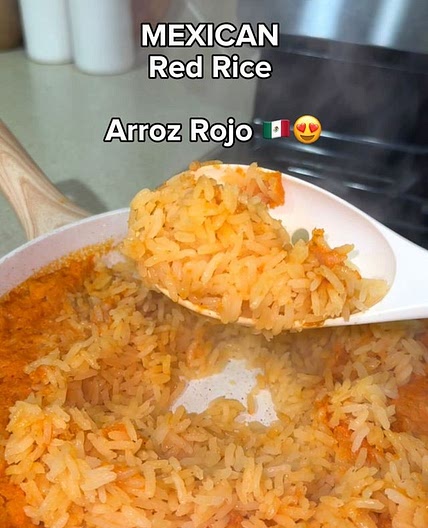 Mexican red rice / Arroz rojo 😋🇲🇽🔥