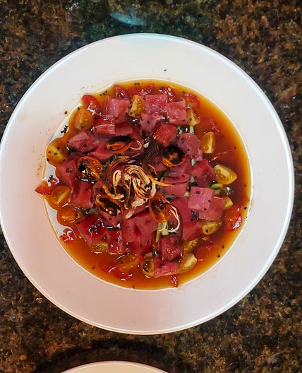aguachile de atun