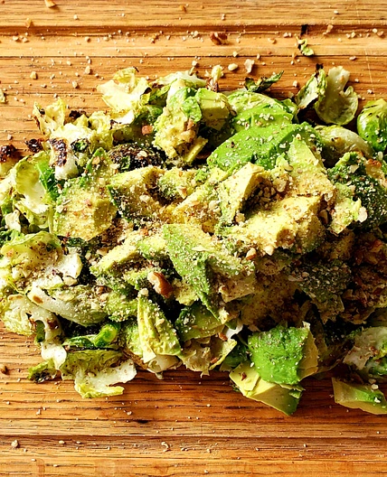 ensalada de coles de bruselas