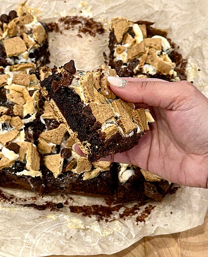 S’mores brownies