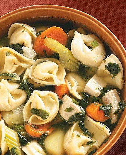 Tortellini & Spinach Soup