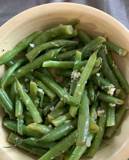 Green beans in a bag