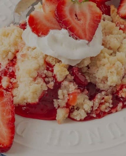 Strawberry Cheesecake Dump Cake