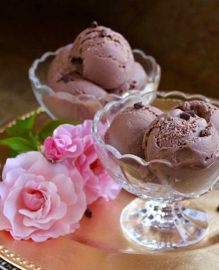 The Smoothest and Best Ever Dark Chocolate Custard Ice Cream