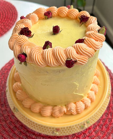 Saffron Cardamom Cake
