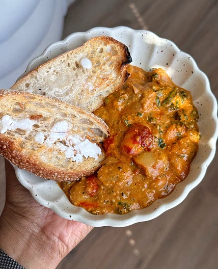 Creamy Harissa Butter Beans — Sweet Greens Vegan