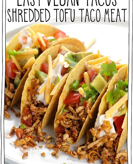Easy Vegan Tacos: Shredded Tofu Taco Meat