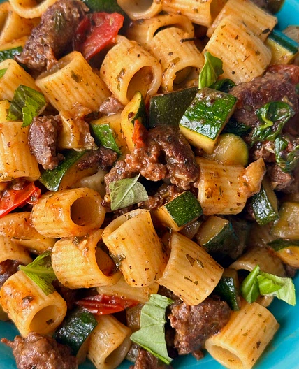 Beef Sausage Pasta