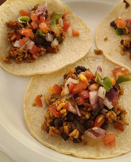 Quick tacos w/ leftover Mexican bowl