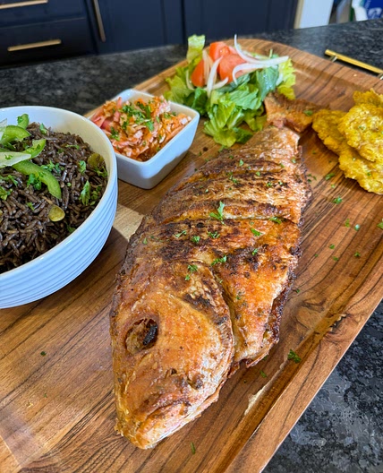 Haitian Style Fried Red Snapper