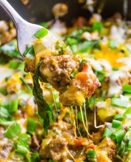 Cheesy Beef Taco Skillet