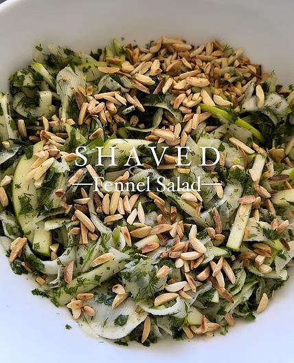 Addicting shaved fennel salad 💚