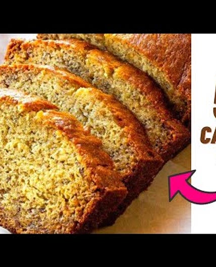 58 CALORIE SUPER SOFT BANANA BREAD- Low calorie banana bread