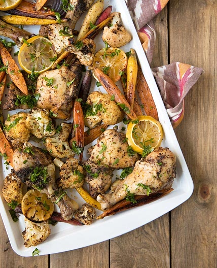Easy Sheet Pan Sumac Chicken Recipe with Roasted Vegetables