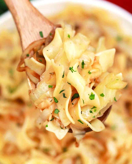 Fried Cabbage and Noodles