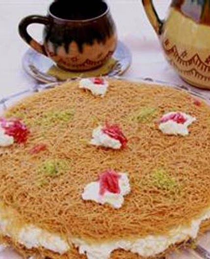 Roasted vermicelli with ashta cream - osmalieh
