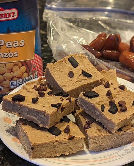 Chickpea Date Blondies