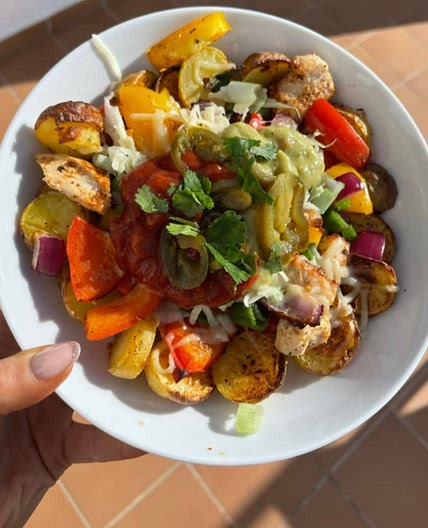 Chicken potato salad