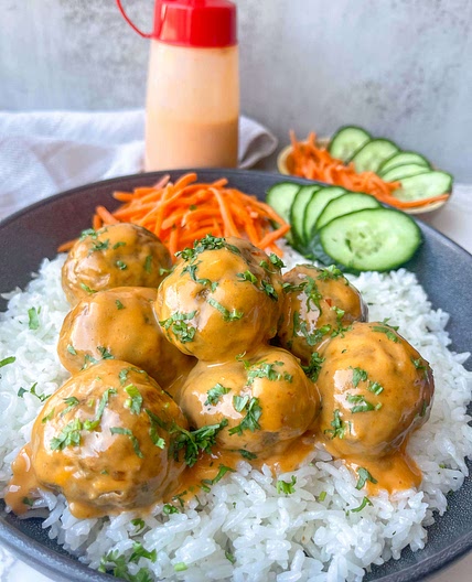 Bang Bang Turkey Meatballs 