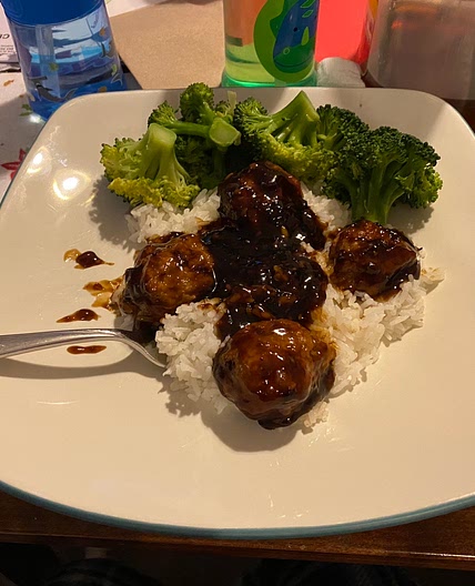 Pineapple Chicken Teriyaki Meatballs (no ingredients)