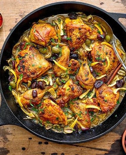 Chicken Tagine With Olives and Preserved Lemons
