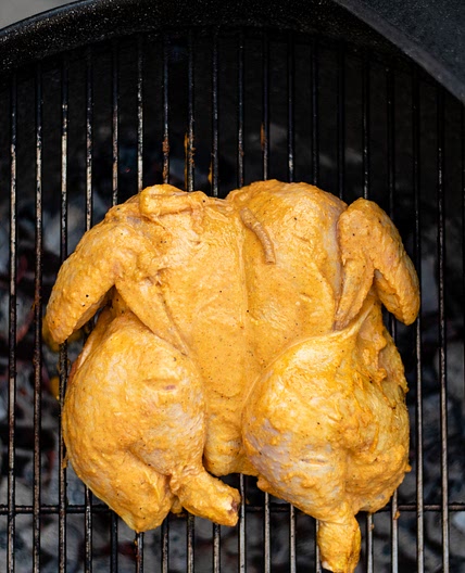 Poulet à la portugaise au barbecue