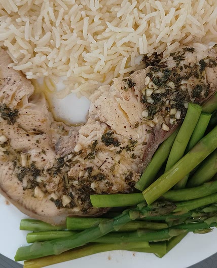 Swordfish Steaks with Peppercorn Butter