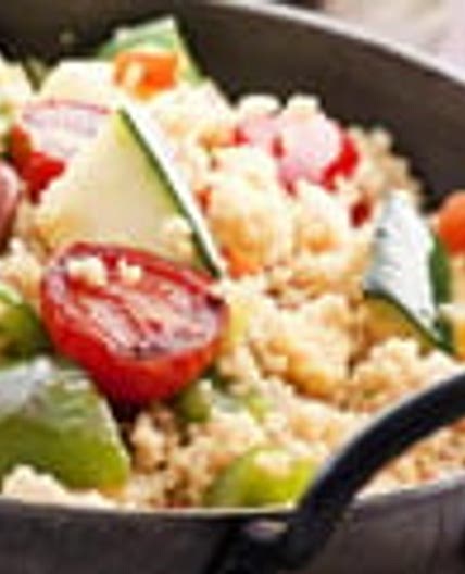 Fish and couscous salad