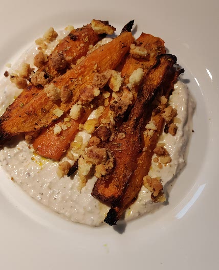 Carotte sauce feta