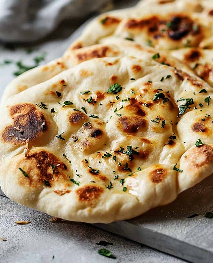 Garlic naan bread