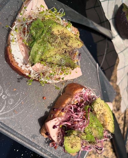 Toasts with Microgreens